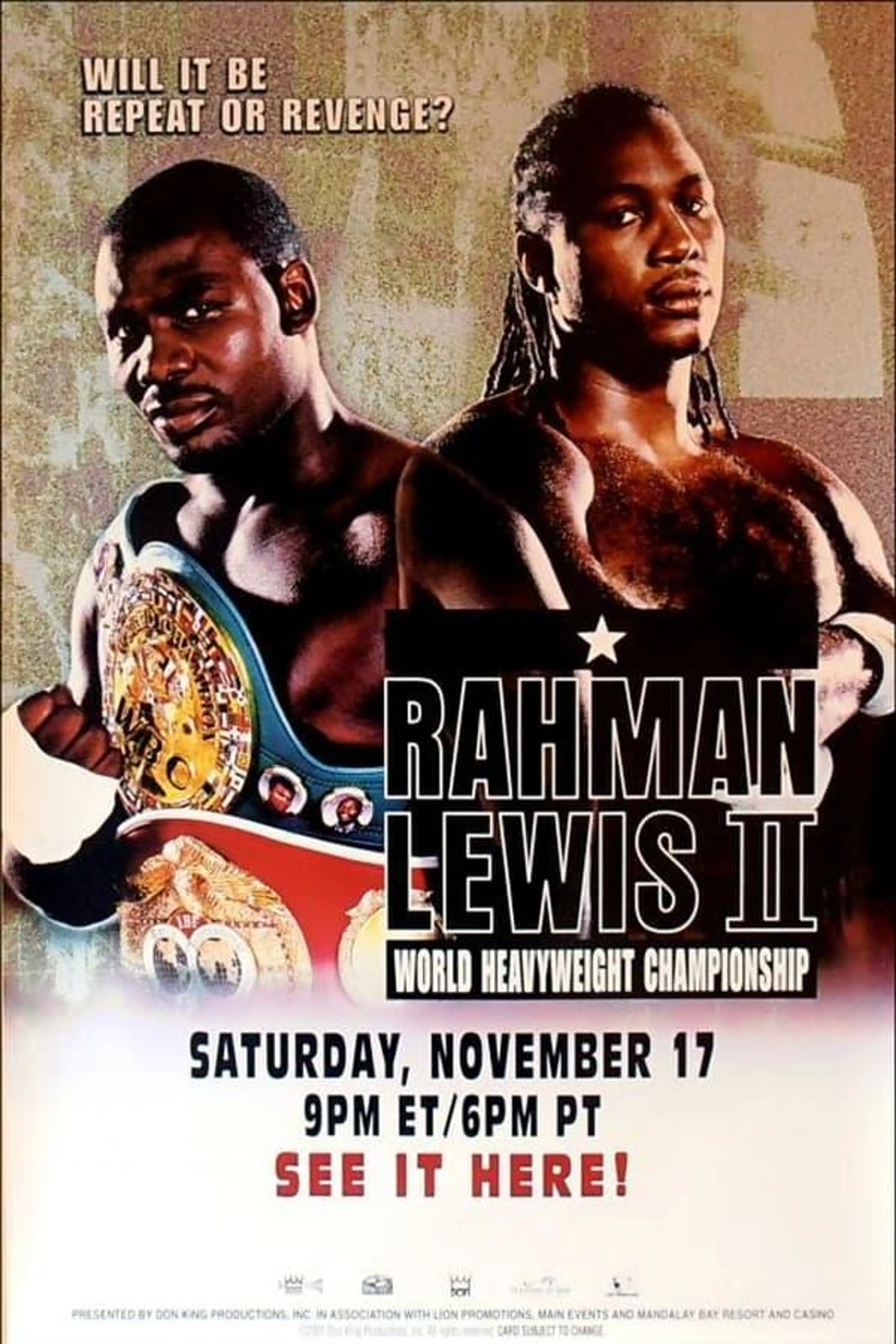 Hasim Rahman vs. Lennox Lewis II