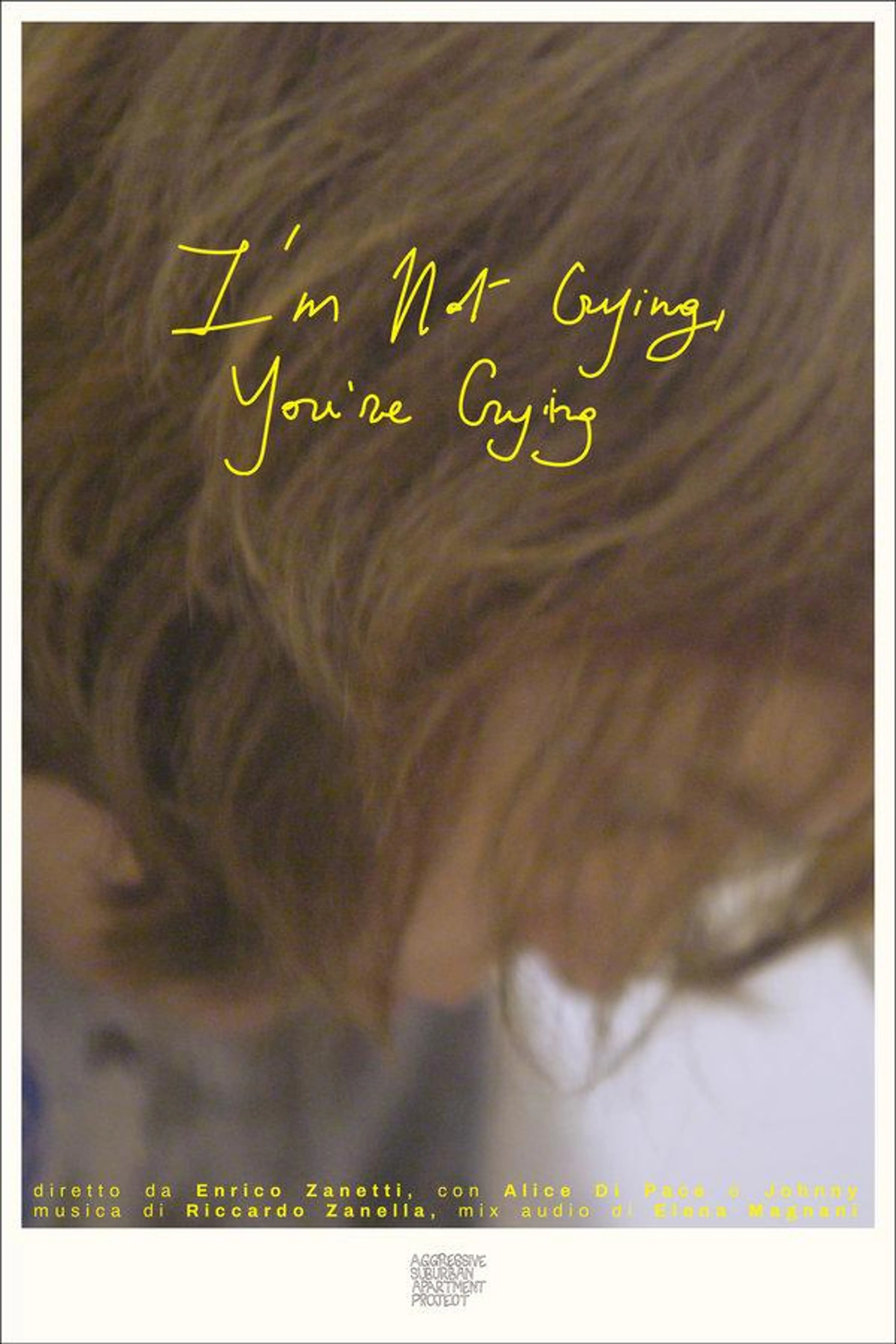 I'm not crying, you're crying