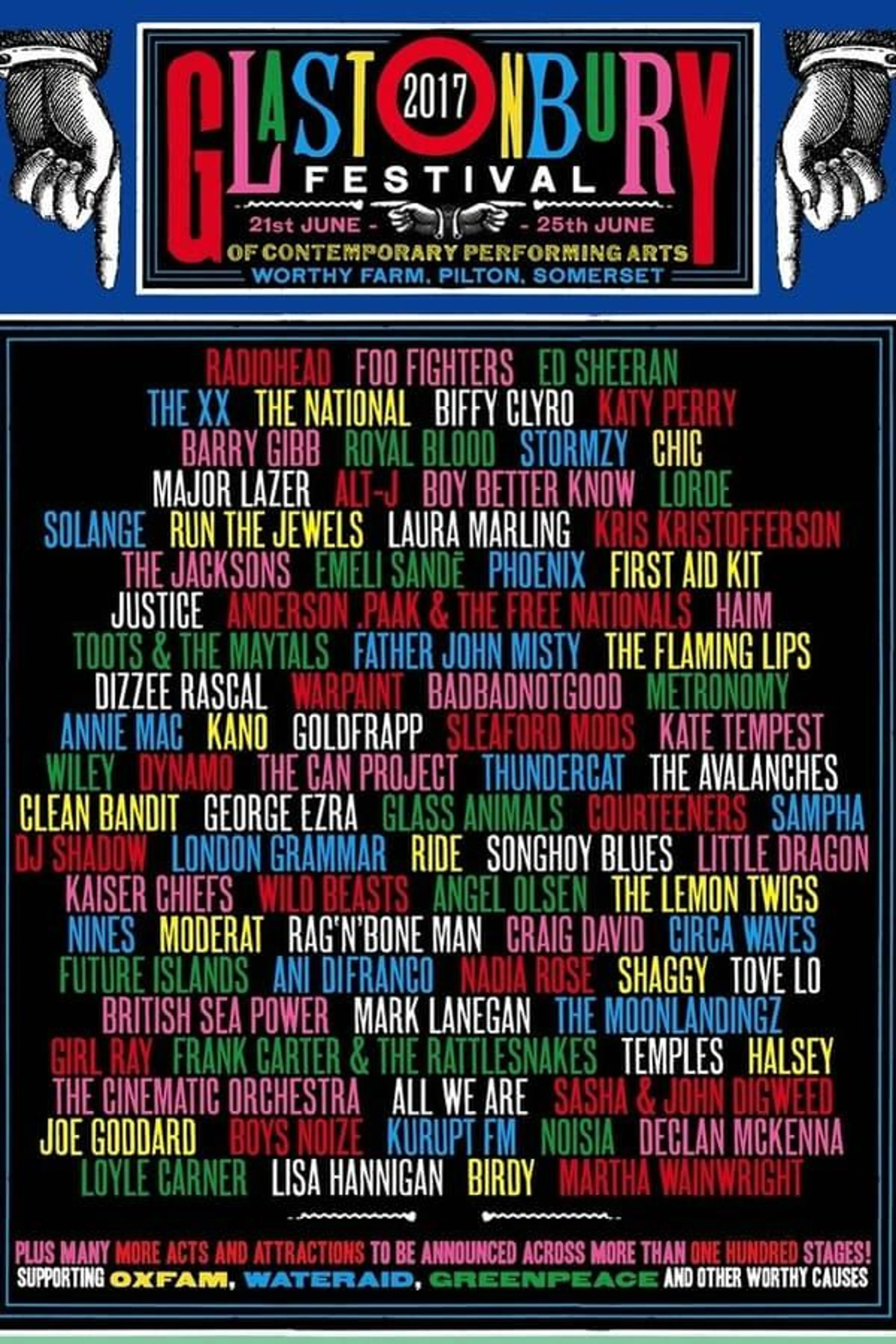 Liam Gallagher at Glastonbury 2017