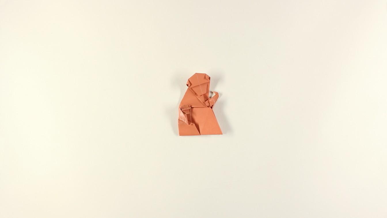 할아버지의 종이접기