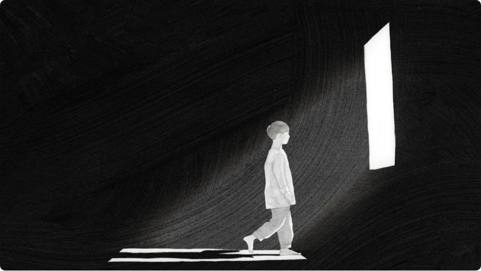 창가로 나온 사람들