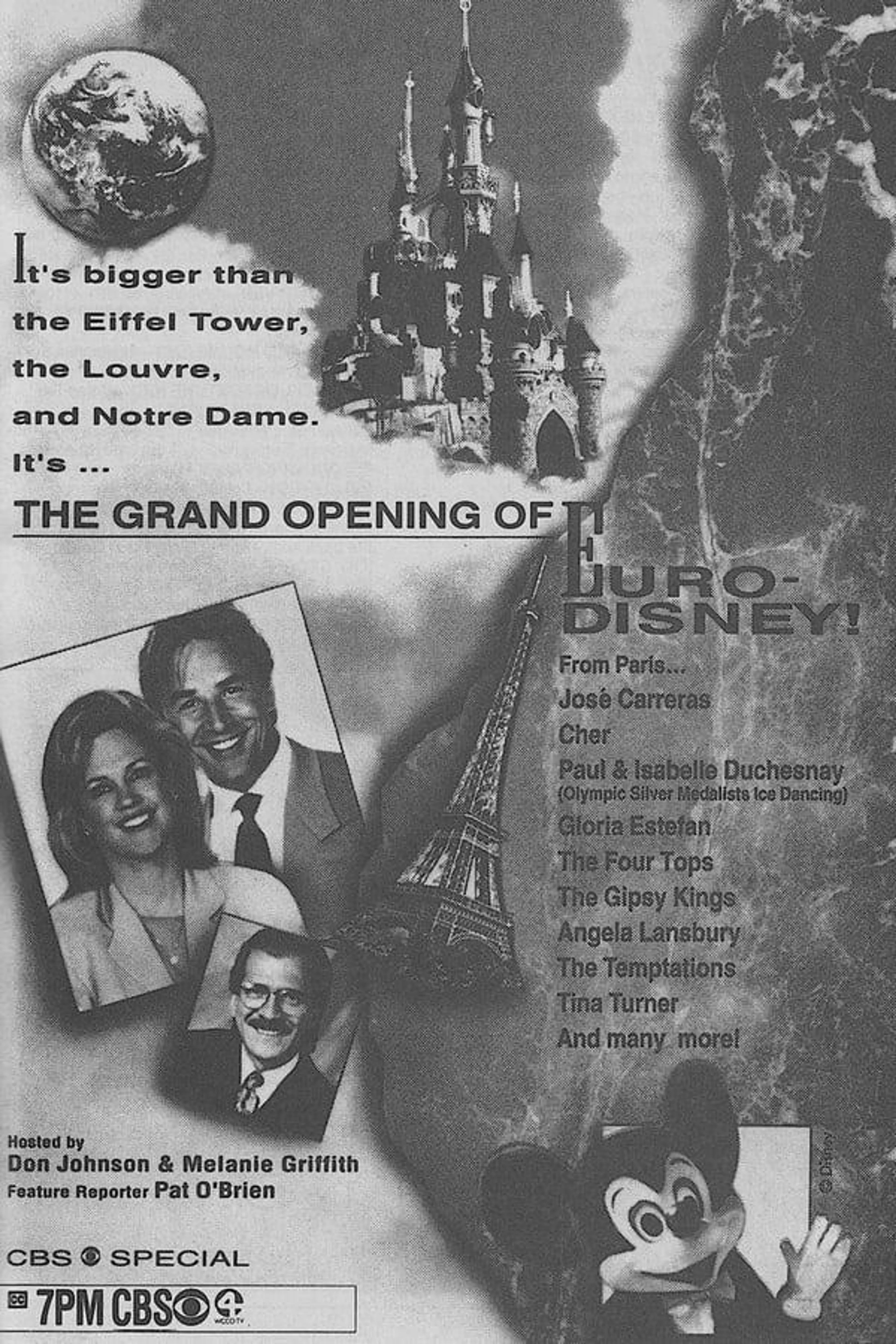 The Grand Opening of Euro Disneyland