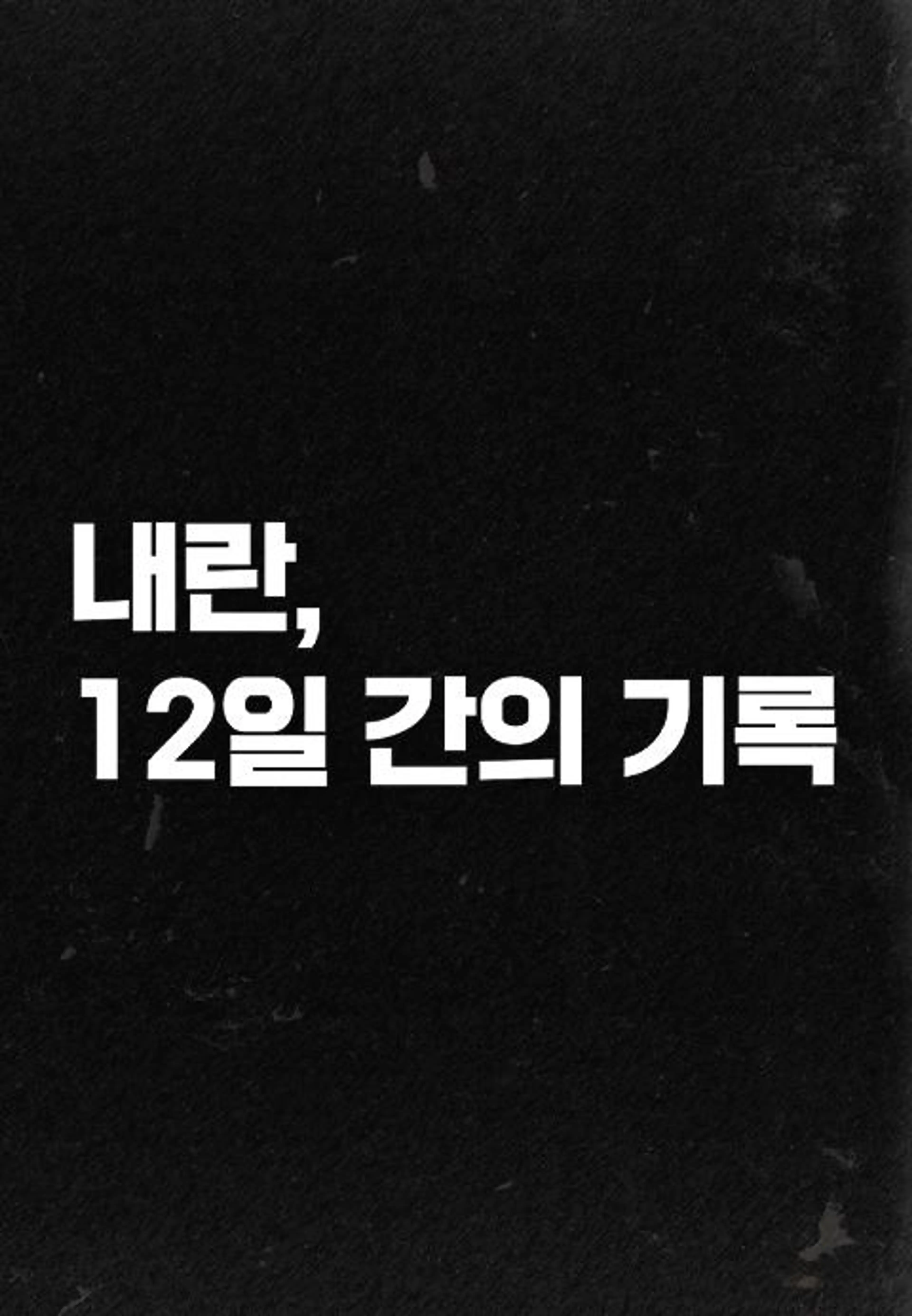 jtbc 특집 다큐 내란, 12일간의 기록
