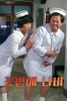 꽃밭에 나비